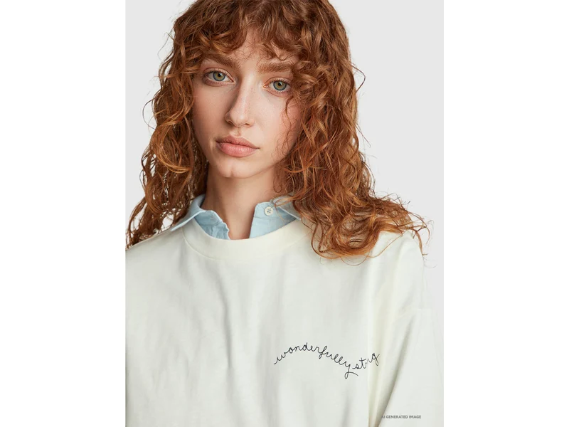 T-Shirt mit Slogan-Print
