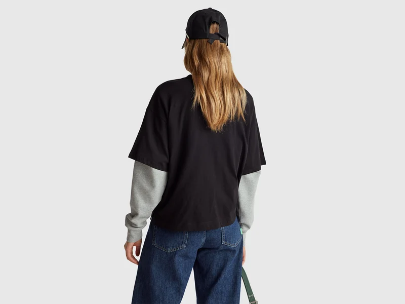 T-Shirt mit Slogan-Print