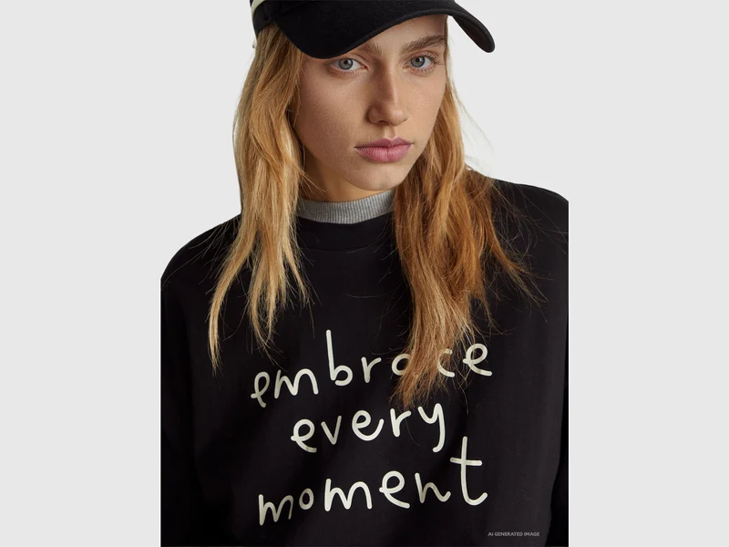 T-Shirt mit Slogan-Print