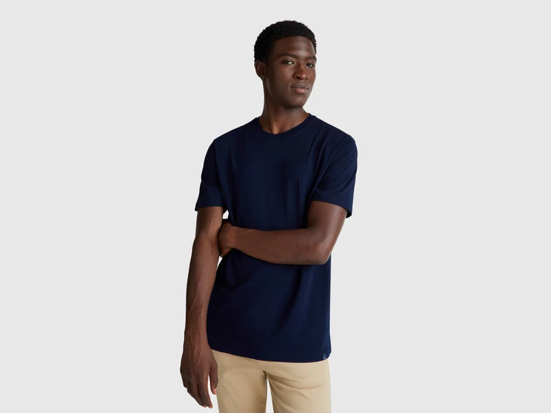 T-Shirt aus langstapeliger Baumwolle