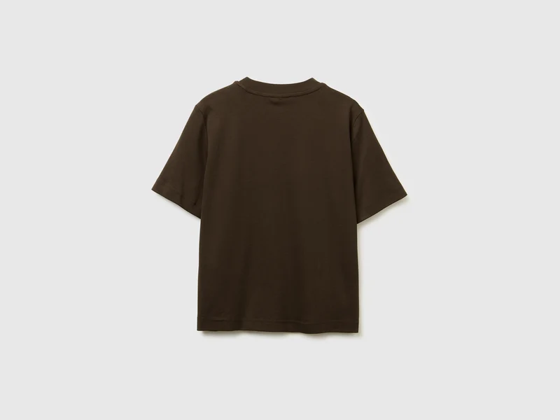 T-Shirt mit Aufdruck und Stickerei