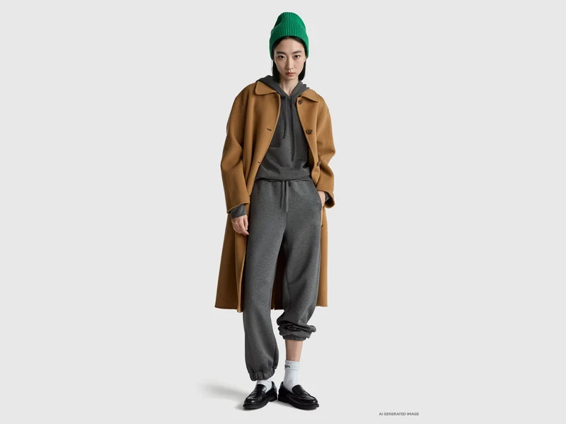 Kapuzenpullover aus Viskosemischung