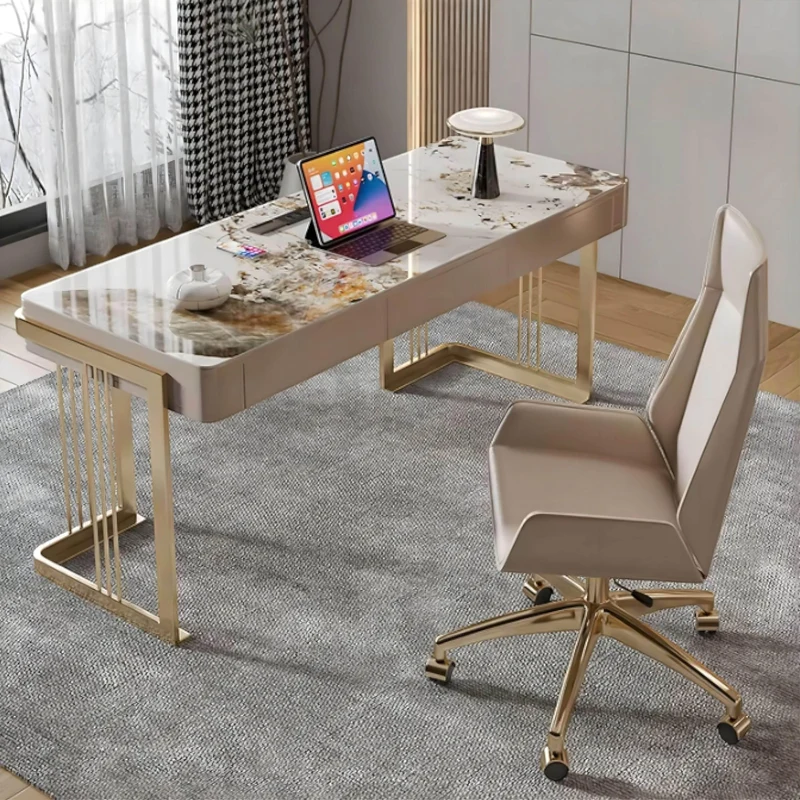 Modern Office Desk - Emanuele Slate Workstation Furniture