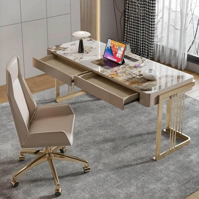 Modern Office Desk - Emanuele Slate Workstation Furniture