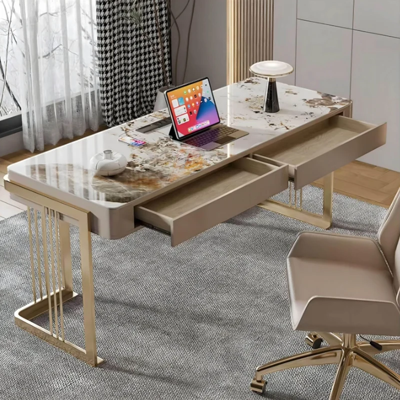 Modern Office Desk - Emanuele Slate Workstation Furniture