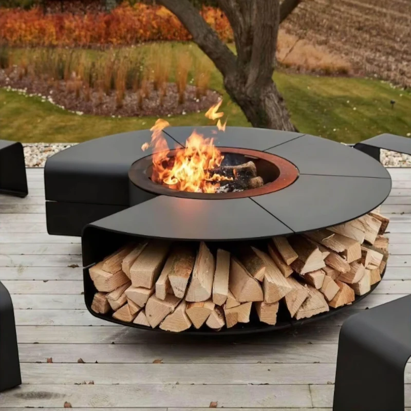 Fabrizio Fire Pit - Cozy Outdoor Patio Fireplace