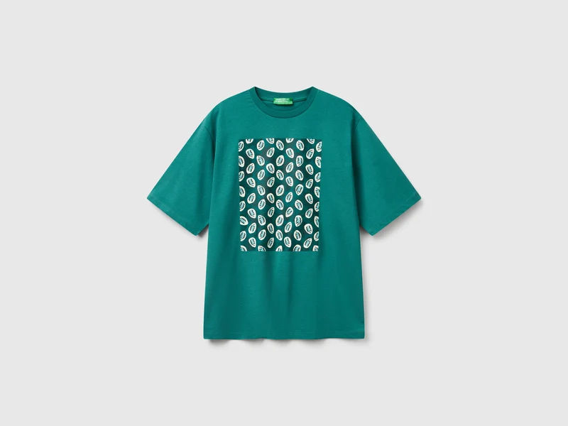 T-Shirt mit Bandana-Print