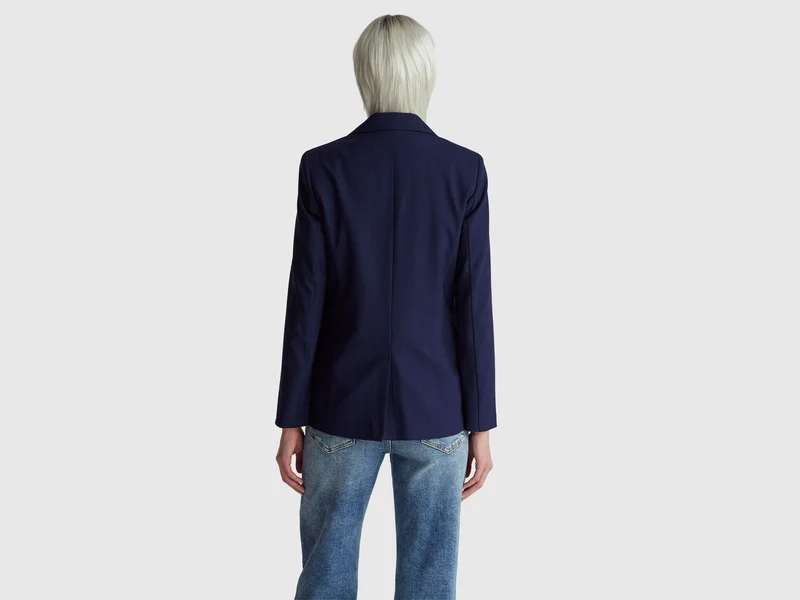 Blazer aus Stretch-Viskosemischung
