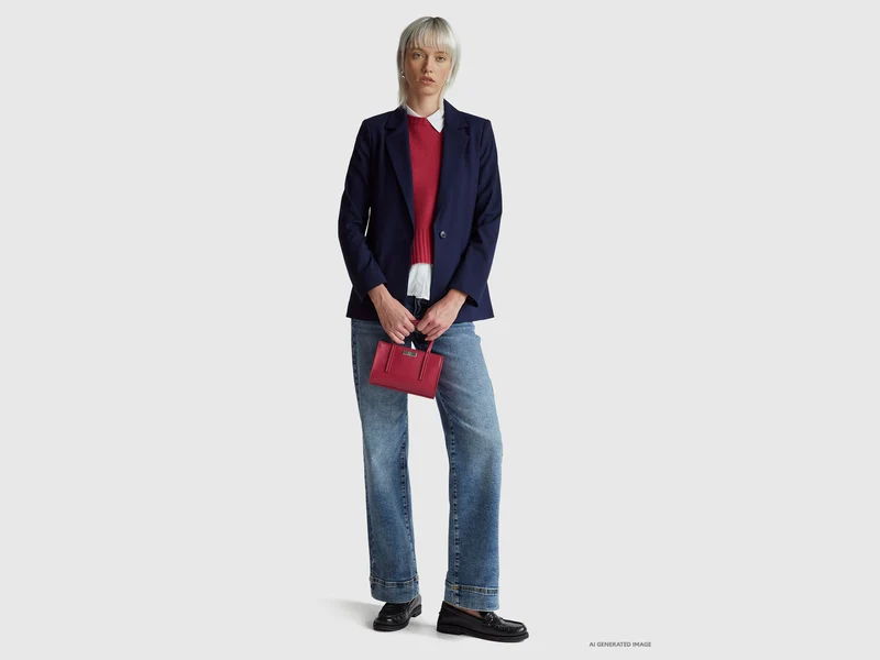Blazer aus Stretch-Viskosemischung