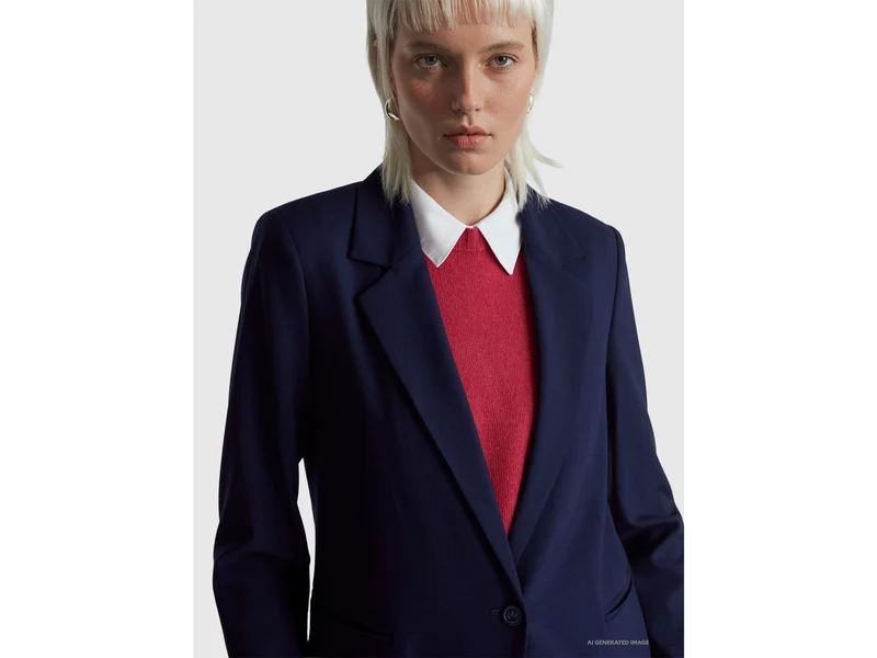 Blazer aus Stretch-Viskosemischung