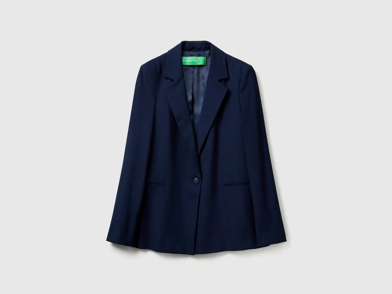Blazer aus Stretch-Viskosemischung