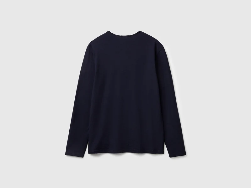 Langarm-T-Shirt aus 100 % Baumwolle