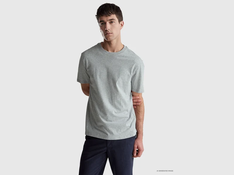T-Shirt aus langstapeliger Baumwolle