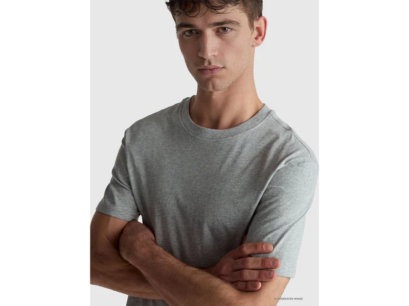 T-Shirt aus langstapeliger Baumwolle