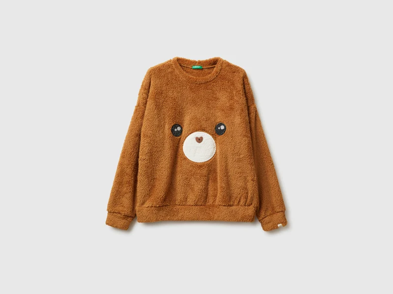 Pullover aus Teddyfell