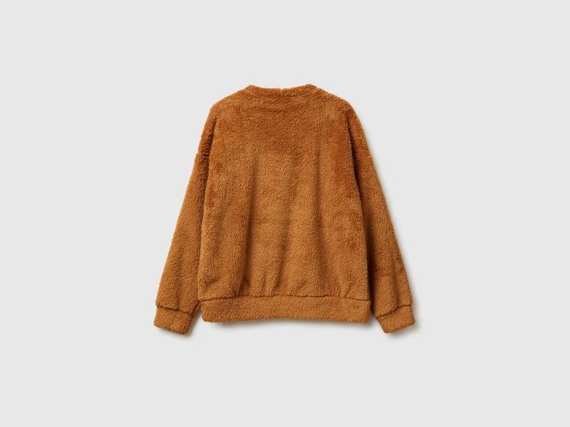 Pullover aus Teddyfell