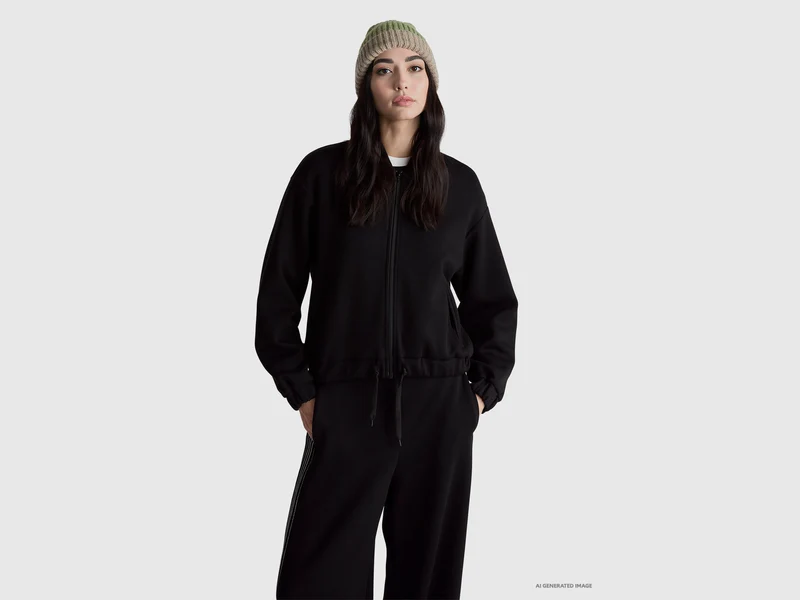 Sweatshirt im Bomber-Stil