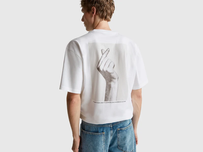 Oversize-T-Shirt mit Print