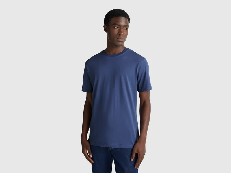 T-Shirt aus langstapeliger Baumwolle