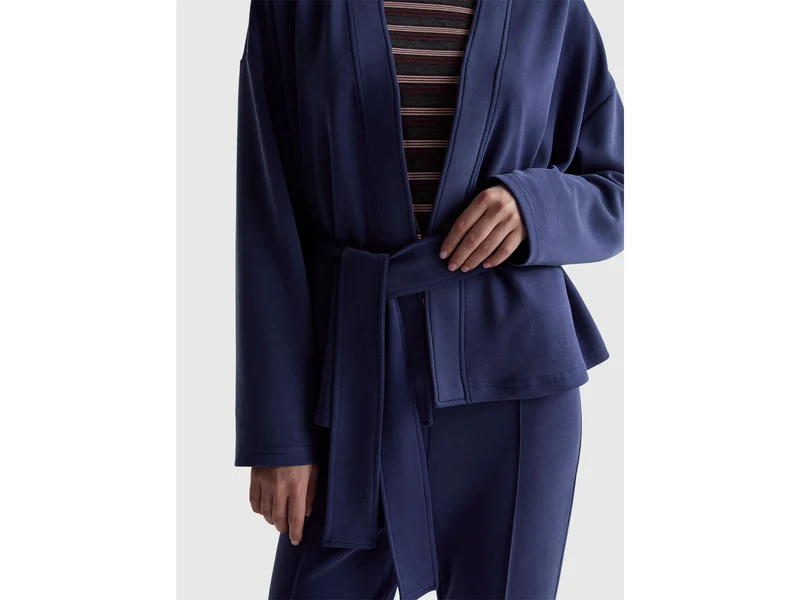 Strickjacke mit Sweatshirtgürtel