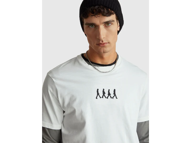 T-Shirt mit Beatles-Print