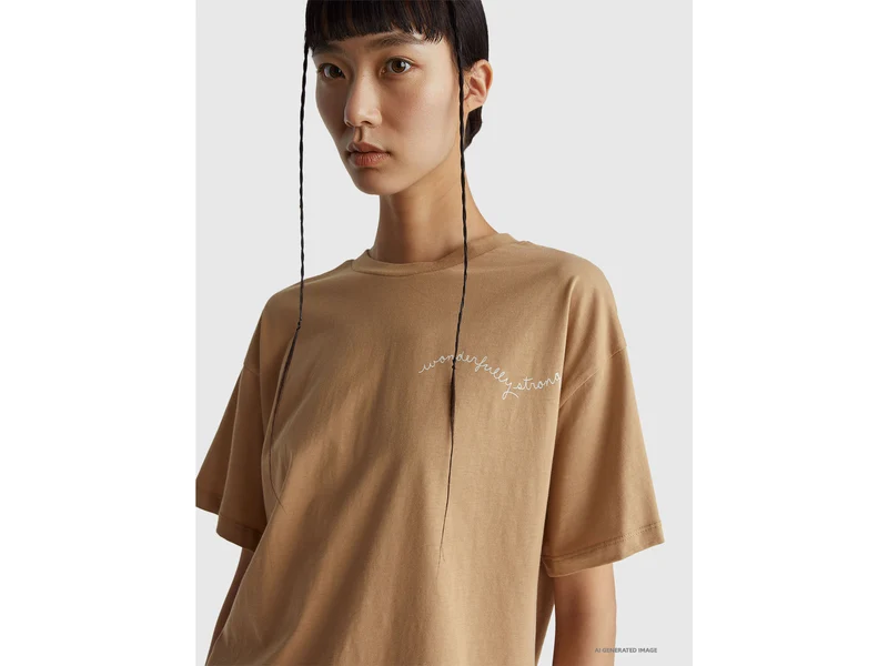 T-Shirt mit Slogan-Print