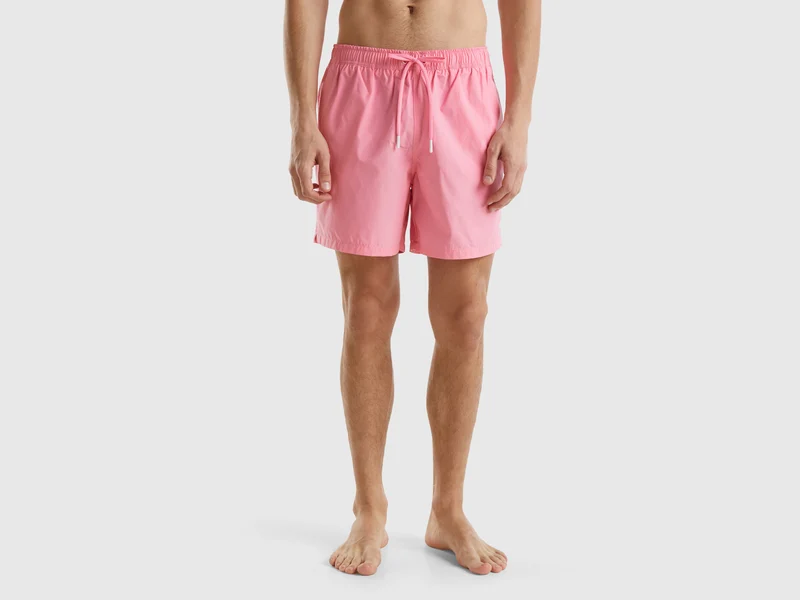 Boxer-Badehose aus gemischter Baumwolle