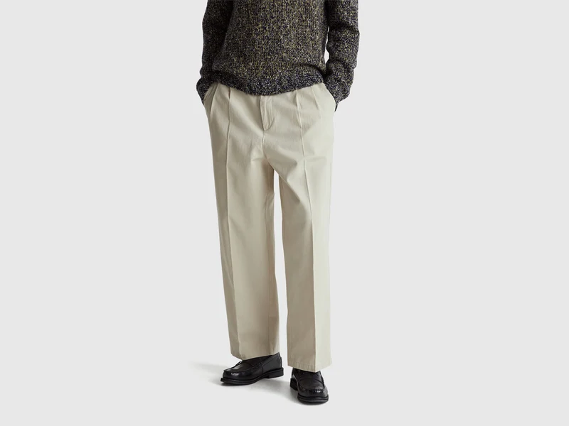 Chino mit Bundfalten