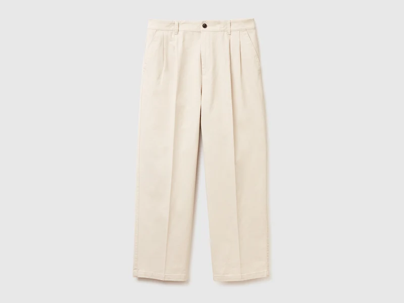 Chino mit Bundfalten
