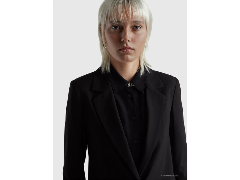 Blazer aus Stretch-Viskosemischung