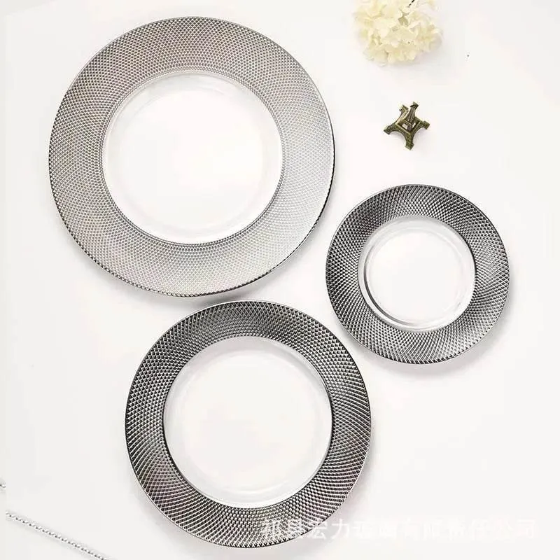 Glass Steak and Pasta Plate - Versatile Dining Tableware