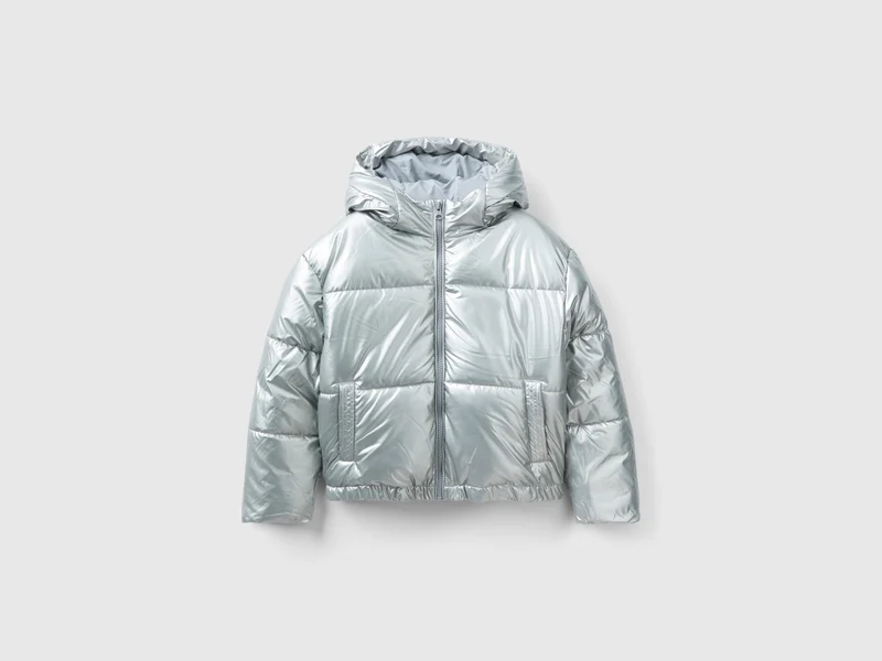Daunenjacke aus glänzendem Nylon