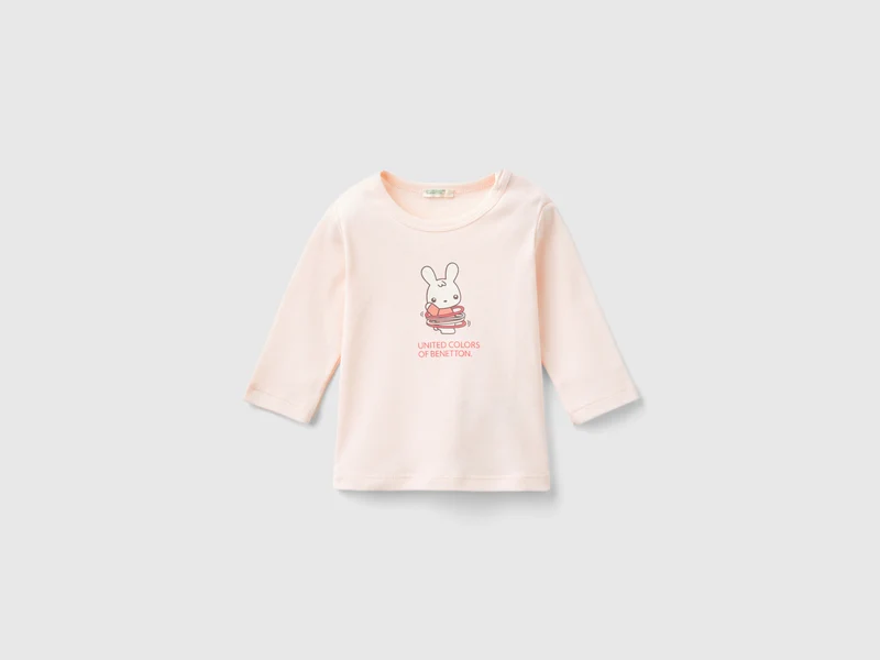 Langärmeliges T-Shirt aus 100% Biobaumwolle