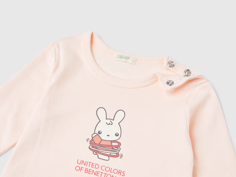 Langärmeliges T-Shirt aus 100% Biobaumwolle