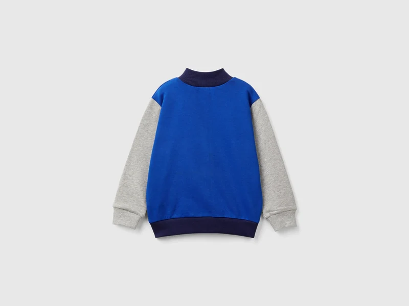 Sweater aus Bio-Baumwolle mit Reißverschluss