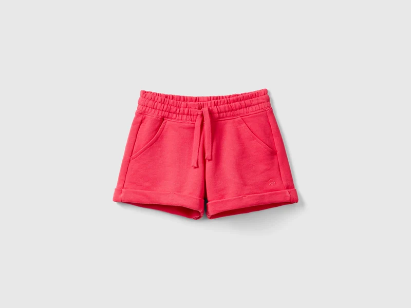 Shorts aus Sweatstoff in 100% Baumwolle