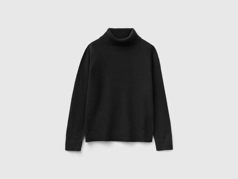 Rollkragenpullover aus Mischwolle