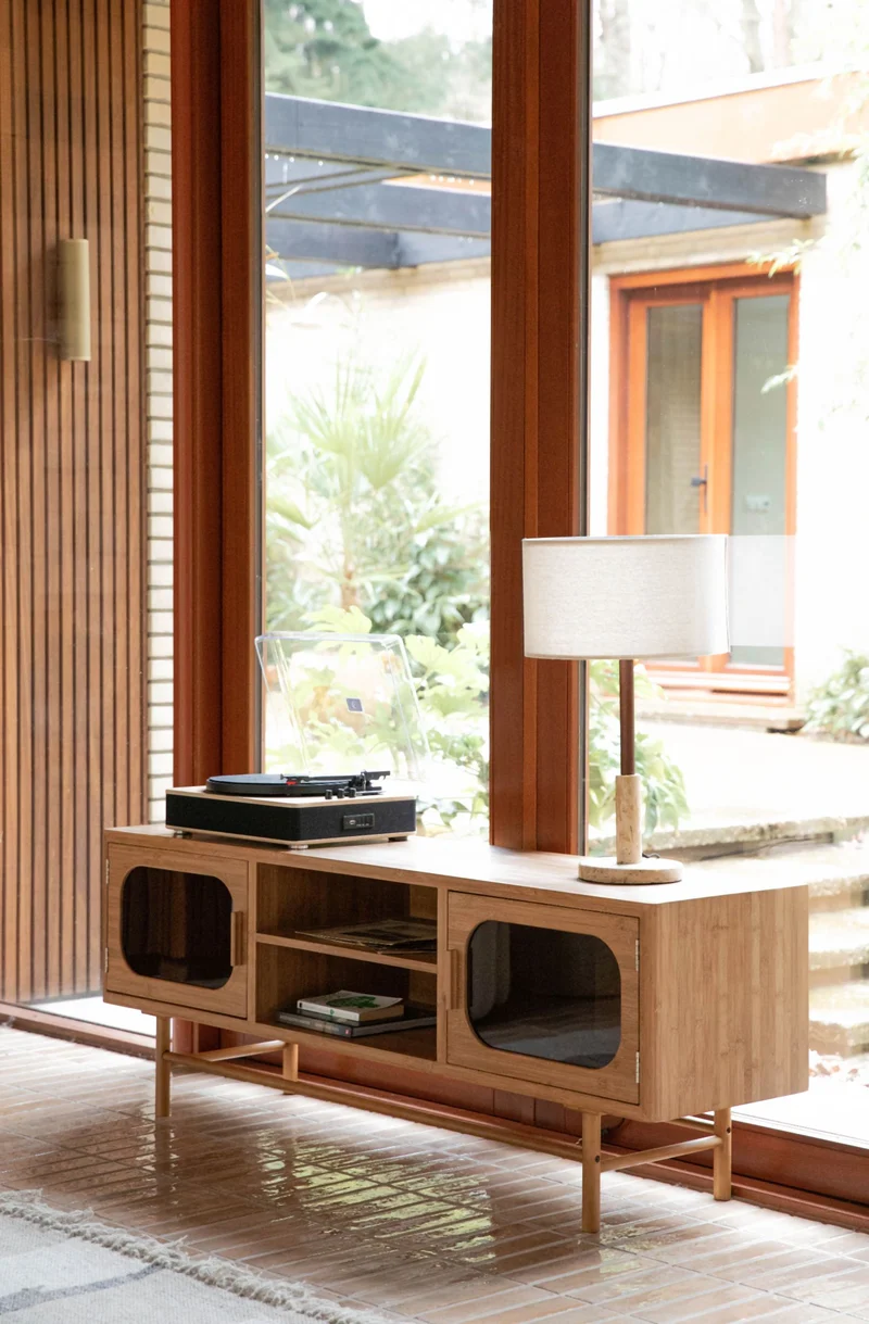 Sideboard TV-Board CAROUN aus carbonisiertem Bambus von DutchBone