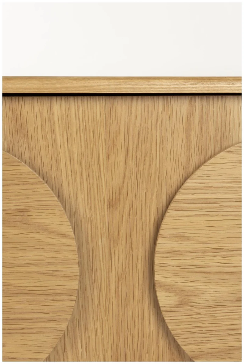 Sideboard GROOVE mit 3 Türen und Eichennfurnier von Zuiver