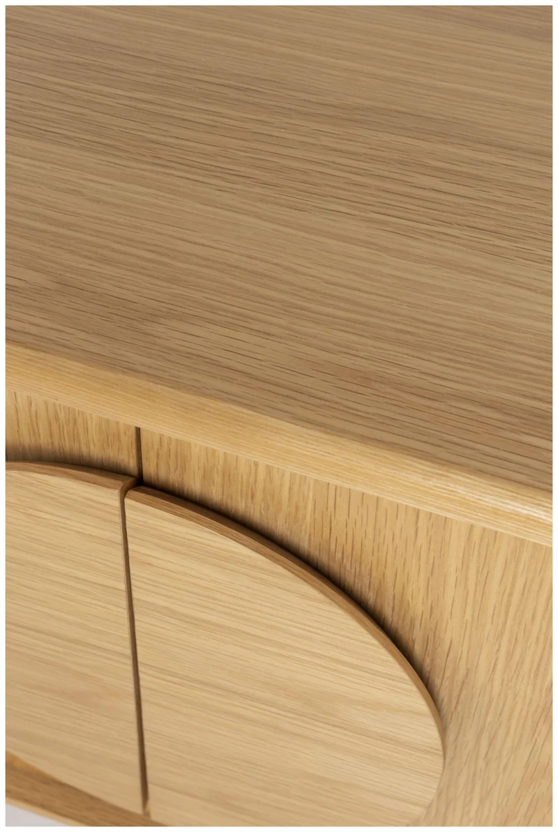 Sideboard GROOVE mit 3 Türen und Eichennfurnier von Zuiver