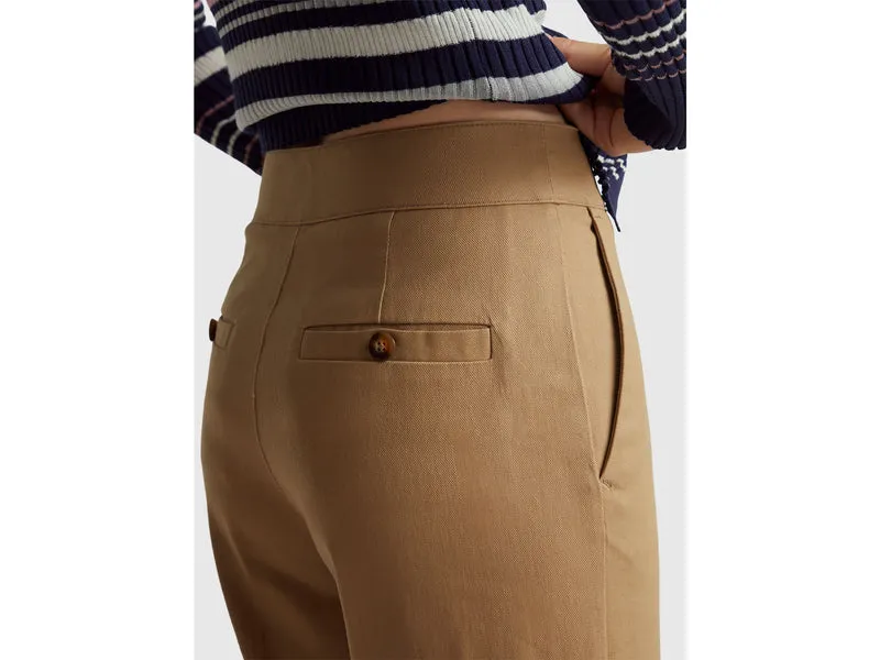 Gerade Hose mit Bündchen