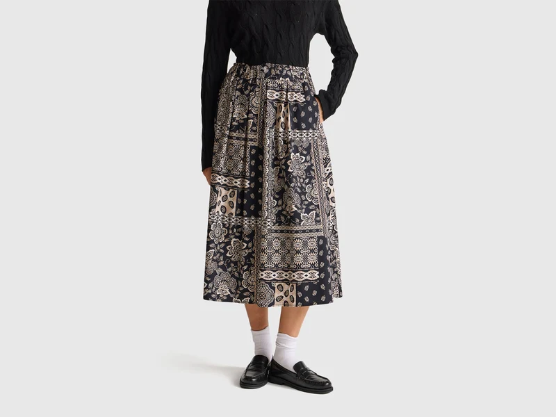 Rock mit Bandana-Print
