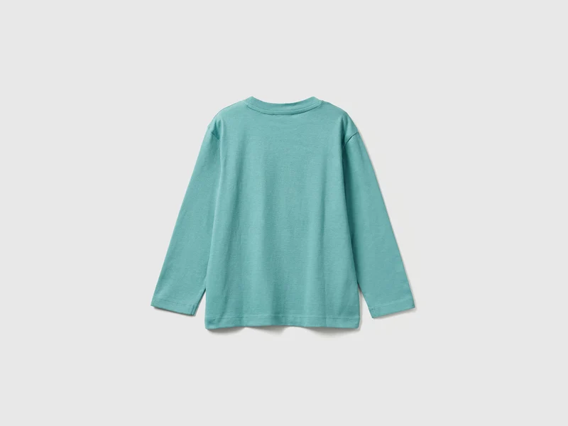 T-Shirt mit Print und Applikation