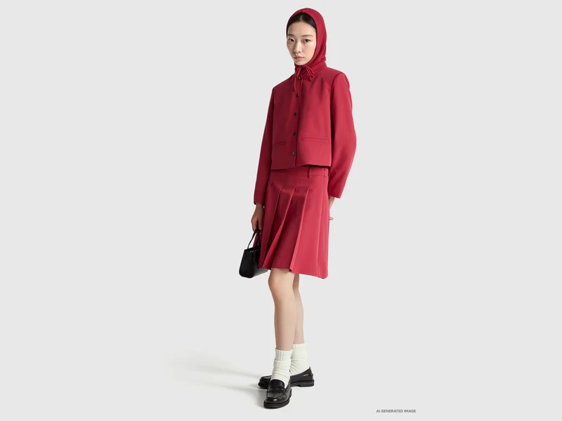 Jacke aus Stretch-Viskose-Mix