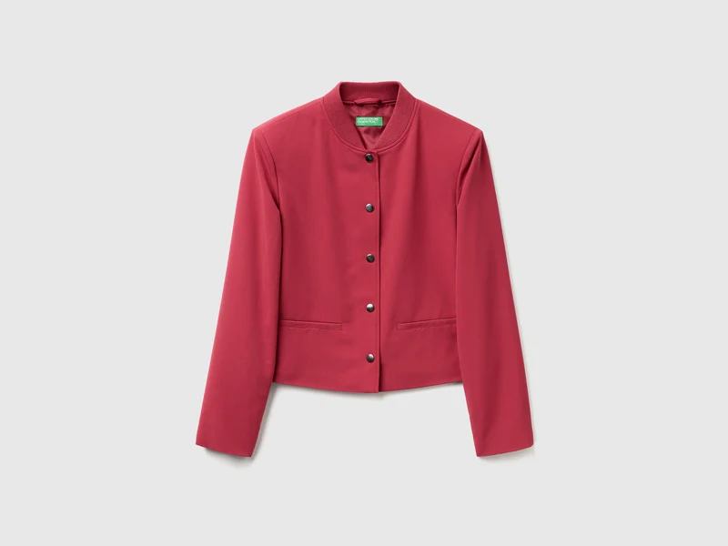 Jacke aus Stretch-Viskose-Mix