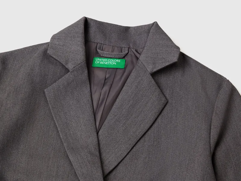 Zweireihiger Blazer im Boxy-Fit