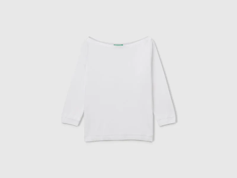 Pullover mit U-Boot-Ausschnitt