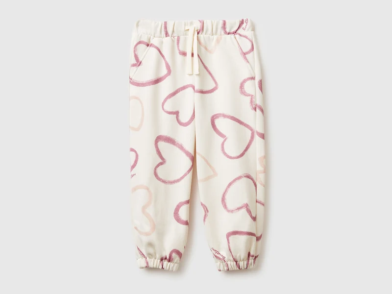 Hose mit Herz-Print