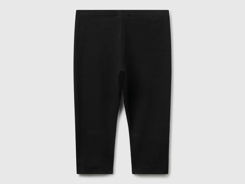 Knielange Leggings aus Stretch-Baumwolle