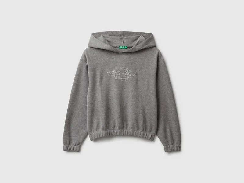 Warmes Sweatshirt mit Lurex-Stickerei